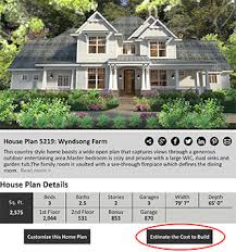 house plan cost estimator