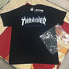 Japan Edition Thrasher Magazine Flame Tshirt Size L Mens