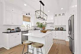 The average size of a kitchen island the average size of a kitchen island is 80 x 40 inches with 36 to 42 inches of clearance all the way around. Kitchen Island Size Guidelines Designing Idea