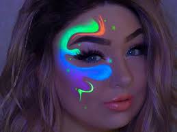 glow in the dark makeup looks for