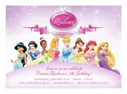 Disney Princesses Birthday Invitations Free Printable In
