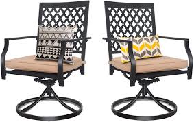 patio metal dining rocker chair