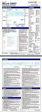 Reference Guide Template Word Quick Ms Templates Forms Color