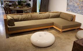 sofa made of solid teak wood