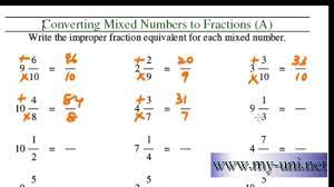 Covert mixed numerals to improper fractions - for year 5 - 6 Australian  curriculum - YouTube