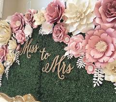 You'll love our prices on balloons, confetti, lanterns personalized banners and more. Here S A Close Up Picture Of The Beautiful Paper Flower Backdrop I Installed This Past Weekend For Those Paper Flowers Wedding Wedding Backdrop Bridal Shower
