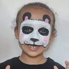 panda face paint guide snazaroo uk