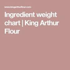 Ingredient Weight Chart King Arthur Flour King Arthur