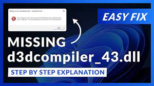 d3dcompiler 43 dll error windows 11 2