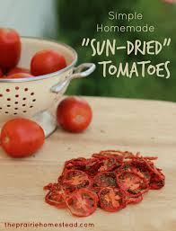 simple homemade sun dried tomatoes