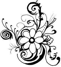 Best Flower Clipart Black And White 13560 Clipartion Com