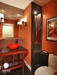 Orange Bathroom Decor