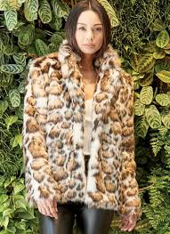 Pattern Roundup Fake Fur Jackets And