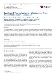 treatment technologies for wastewater