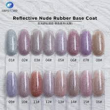 reflective rubber base coat nail