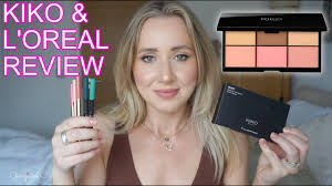 kiko l oreal makeup review with