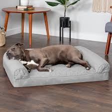 quilted orthopedic sofa pet bed