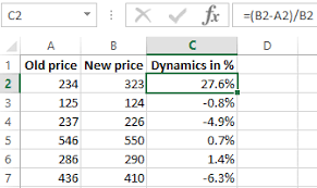 percene from the sum of numbers in excel