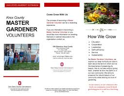 master gardener volunteers knox