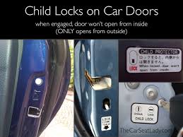car seat ladychild locks on car doors