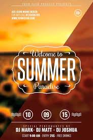 Download Free Flat End Of Summer Minimal Flyer Template