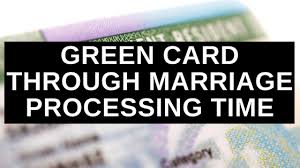 green card through marriage processing