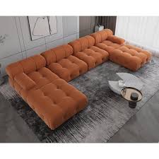 Combination Sectional Sofa With Ottoman