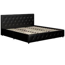 dhp dakota king upholstered bed with