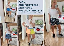 comfortable pull on summer shorts