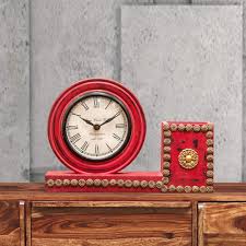 wooden table clock at best