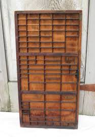 Antique Letter Press Draw Wood Wall