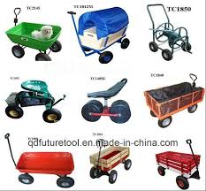 china wooden garden cart wagon with