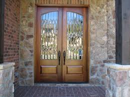 Leaded Glass Double Entry Traditional