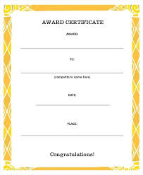 Congratulations Certificate Template Microsoft Word Award