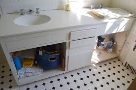 How to make rustic vanity Remove Doors On Vanity For Painting At Charlotte S House