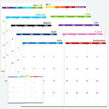 Related For Printable 4 Month Calendar 2 Page Template 2015 Updrill Co
