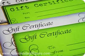 Make Gift Certificates With Printable Homemade Gift