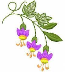 Instructions, stitch designs and more! Fuchsia Branch Free Embroidery Design Flowers Machine Embroidery Community