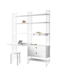 4.8 out of 5 stars. String Shelving Unit With Work Desk Shelves 2 Drawer Chest 3 Bowl Shelf And Wall