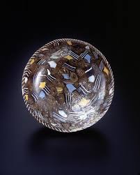 Shallow Mosaic Glass Bowl Miho Museum