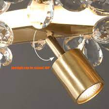 Amazon.com: Nordic Copper Crystal Chandelier, Modern Simple Dining Room  Lamp, Light Luxury Villa Model Room Dining Table Bar Personalized Ceiling  Lamp, Suitable for Hotel Installations : Tools & Home Improvement