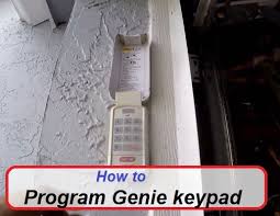how to program genie garage door opener