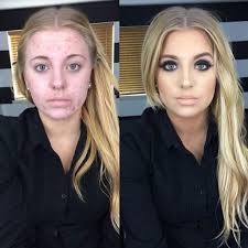 makeup vs makeup free picture
