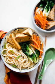 ginger miso udon noodles with five