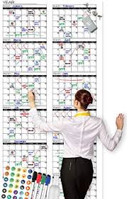 Large Dry Erase Wall Calendar Premium