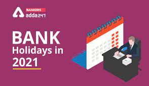 bank holidays in india 2021 list of