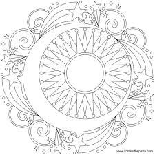 Celtic Coloring Page Star Mandala To Color Mandalas Swirls