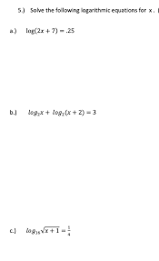 Following Logarithmic Equations
