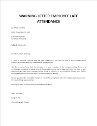 warning letter to employee sle
