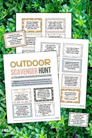 fun outdoor scavenger hunt for kids
